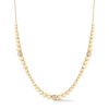 Poppy Rae Graduating Pebble Disc Diamond Station Necklace in Yellow Gold - Image 2