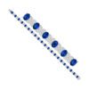 10.50 carat Oval Sapphire and 2.94 carat Oval Diamond Tennis Bracelet in White Gold - Image 2