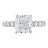 PavÃ© Collection â 3.01 Carat Cushion cut Diamond Engagement Ring in Platinum - Image 2