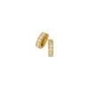 0.82 carat Round Brilliant cut Diamond Huggie Earrings in Yellow Gold - Image 2