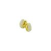 0.90 carat Diamond Multi-Row Dome Huggie Earrings in Yellow Gold - Image 2