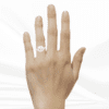 4.03 carat Emerald Cut with 0.69 carat Baguette cut Side Stones Engagement Ring in Platinum - Image 6