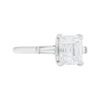 Three Stone Collection - 2.78 carat Radiant Cut with Tapered Baguette Side Stones in Platinum - Image 4