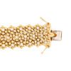 3.41 carat Brilliant Cut 3 Row Flower Bracelet in Yellow Gold - Image 4