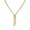 Maori 0.09 carat Brilliant cut PavÃ© Diamond Lariat Necklace in White and Yellow Gold - Image 2