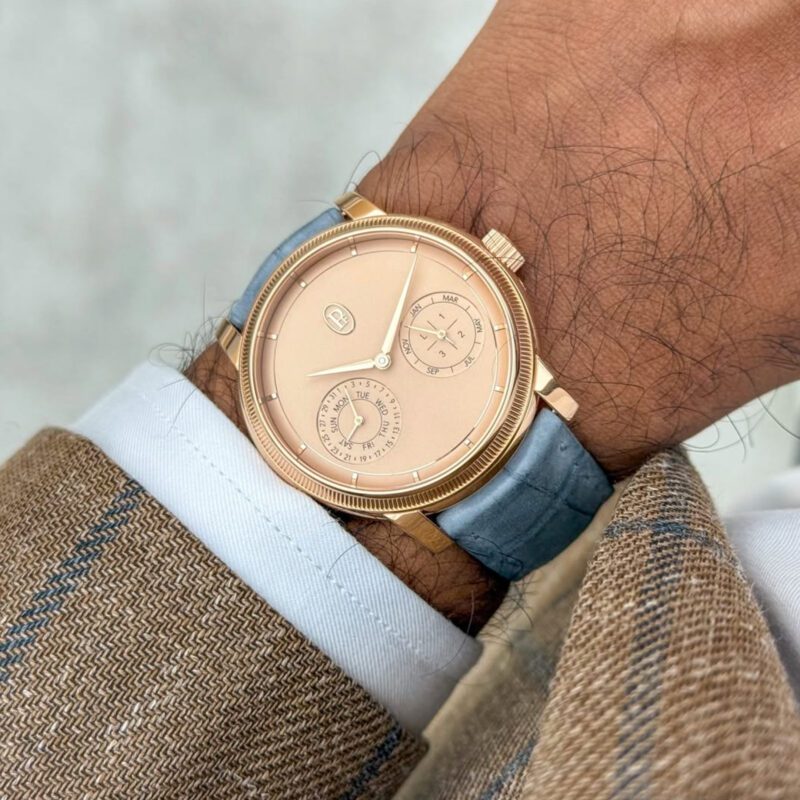 Toric Quantieme Perpetual - Golden Hour - 40mm in Rose Gold