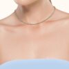6.55 carat Round Brilliant cut Diamond Tennis Necklace in White Gold - Image 3