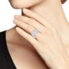 5.09 carat Wide Pave set Diamond Cluster Ring in White Gold - Image 5
