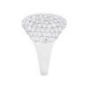 5.09 carat Wide Pave set Diamond Cluster Ring in White Gold - Image 4
