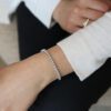 8.70 carat Round Brilliant cut Diamond Tennis Bracelet in White Gold - Image 4