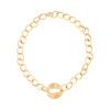 Oval Link Collar Necklace in Yellow Gold - Image 2