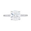 PavÃ© Collection â 1.92 Carat Round Brilliant Diamond Engagement Ring in White Gold - Image 2