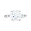 PavÃ© Collection â 3.54 Carat Round Brilliant Diamond Engagement Ring in Platinum - Image 2