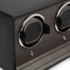 Cub Double Watch Winder with Cover in Black Leather - Image 6
