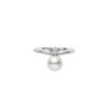Akoya Cultured A+ Pearl and 0.15 carat Diamond Ring in Platinum - Image 2
