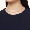 M Code Akoya Cultured Pearl Necklace with Yellow Gold Clasp - 5x5.5mm - Image 4