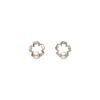 Cherry Blossom Akoya A+ Pearl and Diamond Earrings in Rose Gold - Image 2