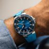Aquis Date Caliber 400 Blue Dial 43.5mm in Stainless Steel on Strap - Image 6