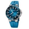 Aquis Date Caliber 400 Blue Dial 43.5mm in Stainless Steel on Strap - Image 2