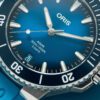 Aquis Date Caliber 400 Blue Dial 43.5mm in Stainless Steel on Strap - Image 5