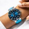 Aquis Date Caliber 400 Blue Dial 43.5mm in Stainless Steel on Strap - Image 7