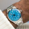 Big Crown Pointer Date Turquoise Blue Dial in Stainless Steel - Image 7