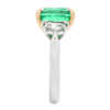 4.94 carat Cushion cut Emerald with Cadillac Diamonds in Platinum - Image 5