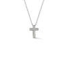 0.05 Carat PavÃ© Diamond Cross Necklace in White Gold - Image 2