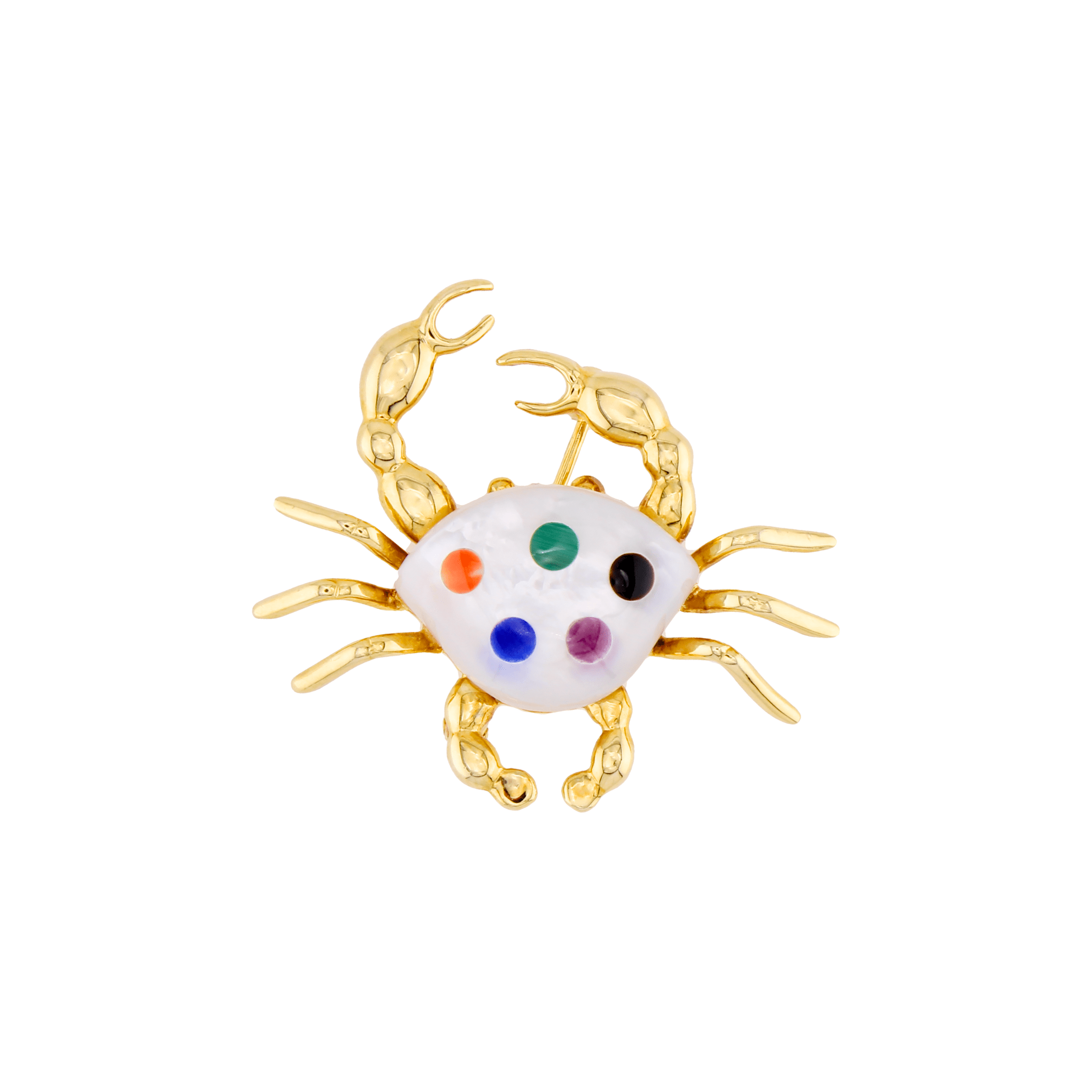 Asch Grossbardt Crab Brooch in Yellow Gold - Image 2