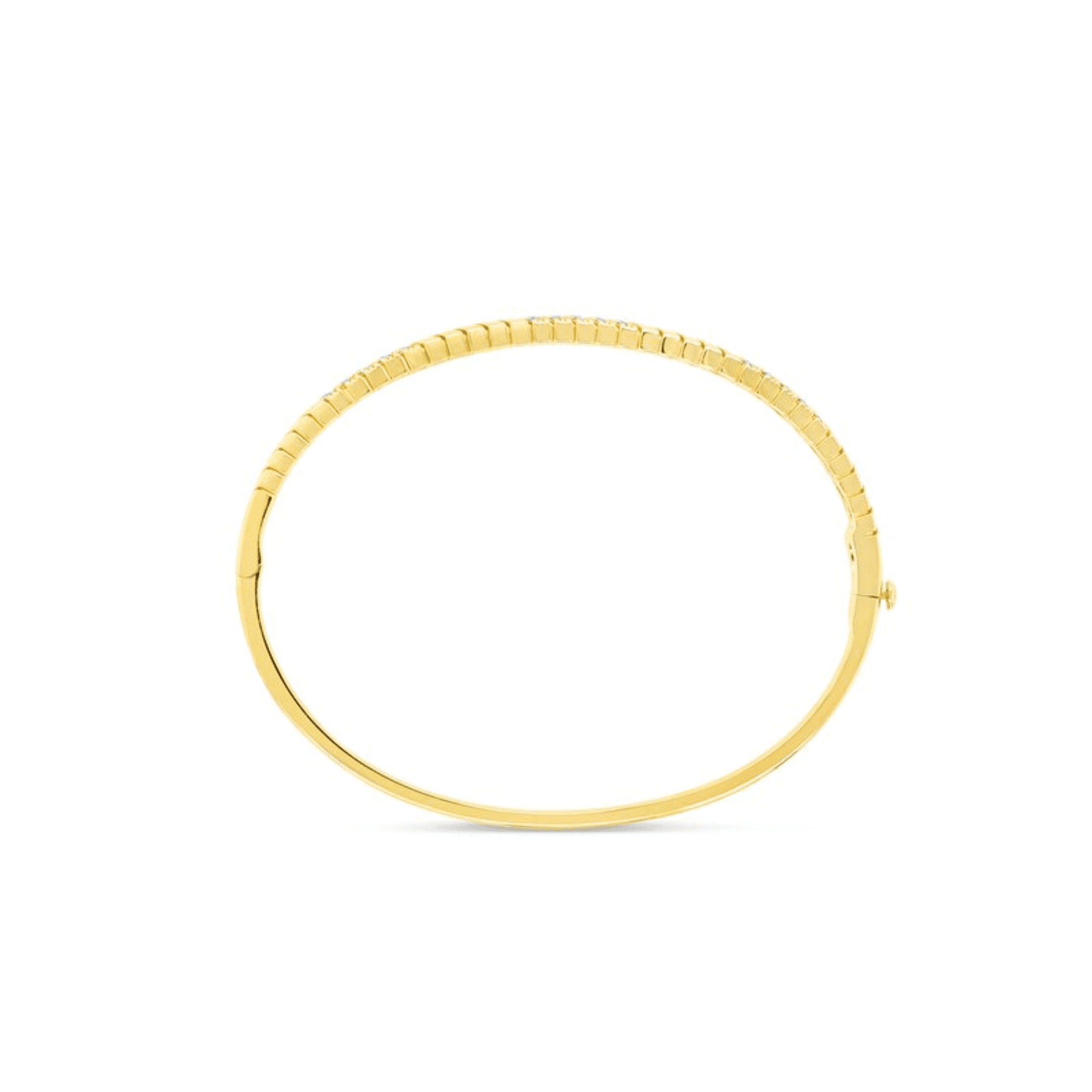 0.32 carat Brilliant cut Diamond Cuff Bracelet in Yellow Gold - Image 3