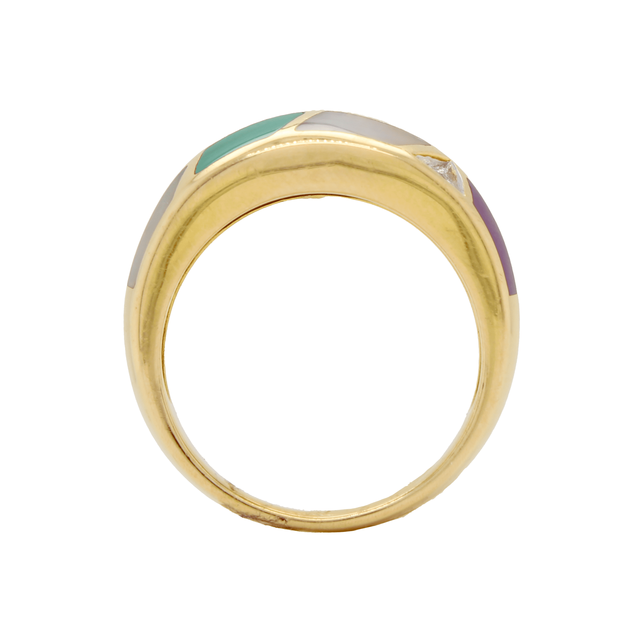 Asch Grossbardt Gemstone Ring in Yellow Gold - Image 6