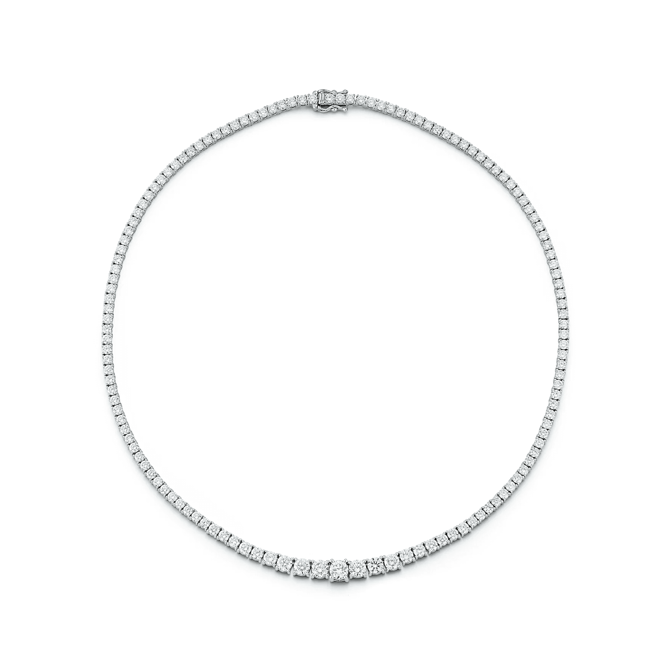 11.15 carats Diamond Riviera Tennis Necklace in White Gold - Image 2