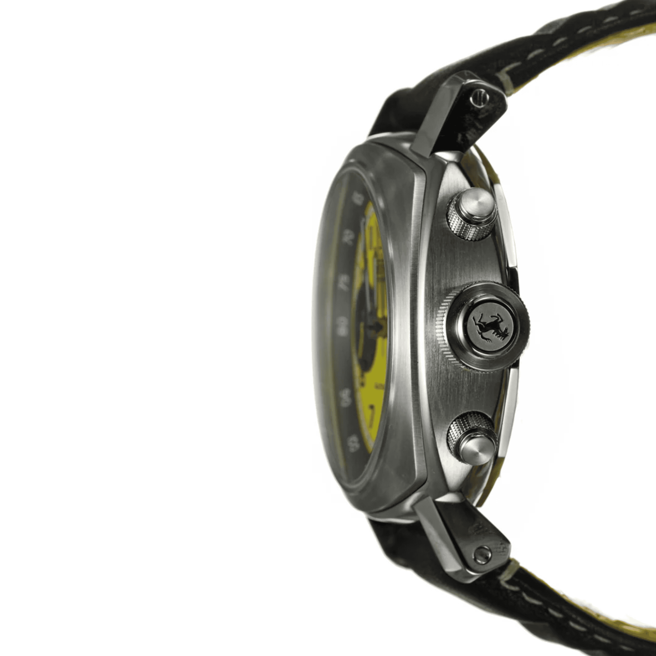 Ferrari Chronograph Granturismo Yellow Dial in Stainless Steel - Pre-Owned - Image 4