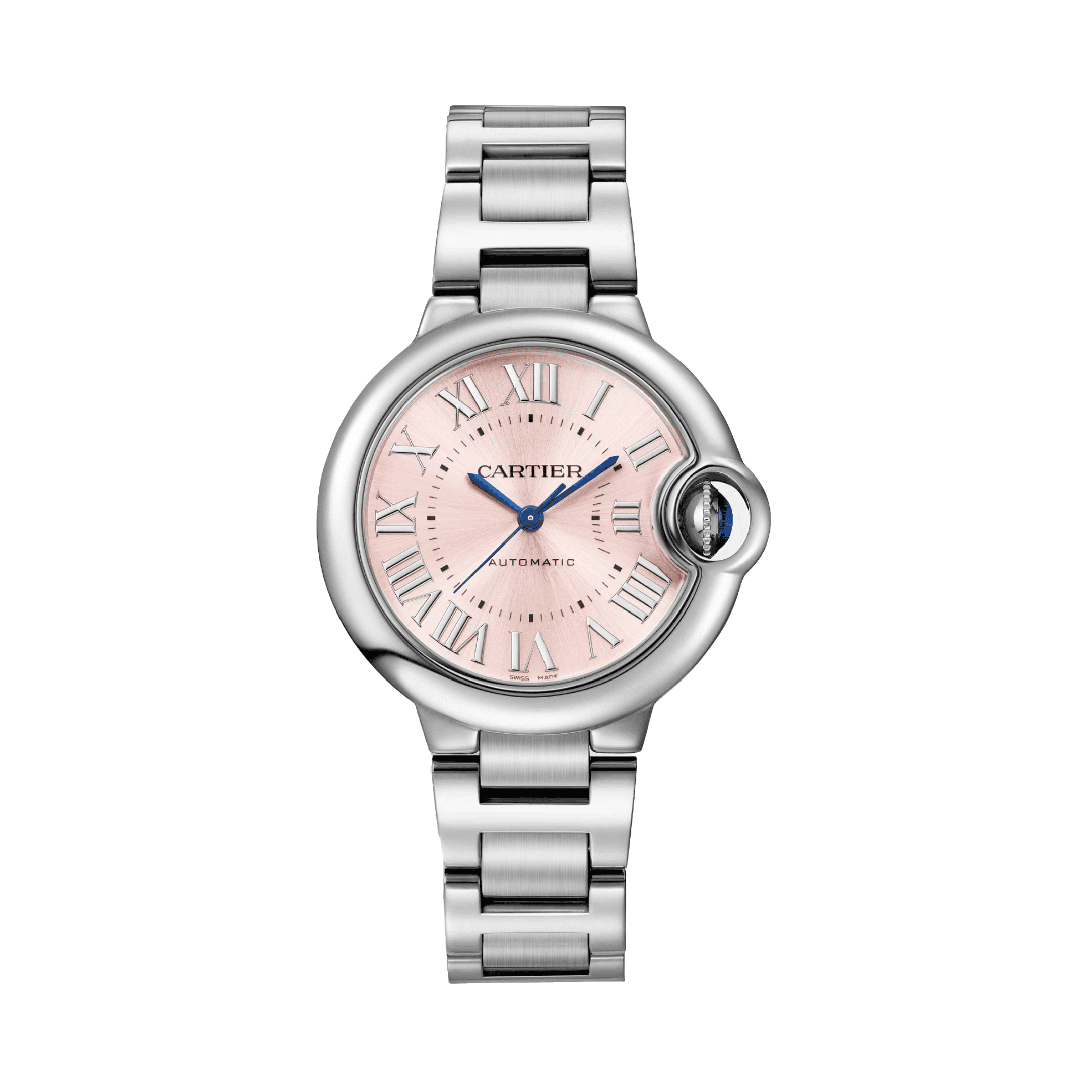 Ballon Bleu de Cartier Pink Dial in Stainless Steel - Automatic - Pre-Owned - Image 2