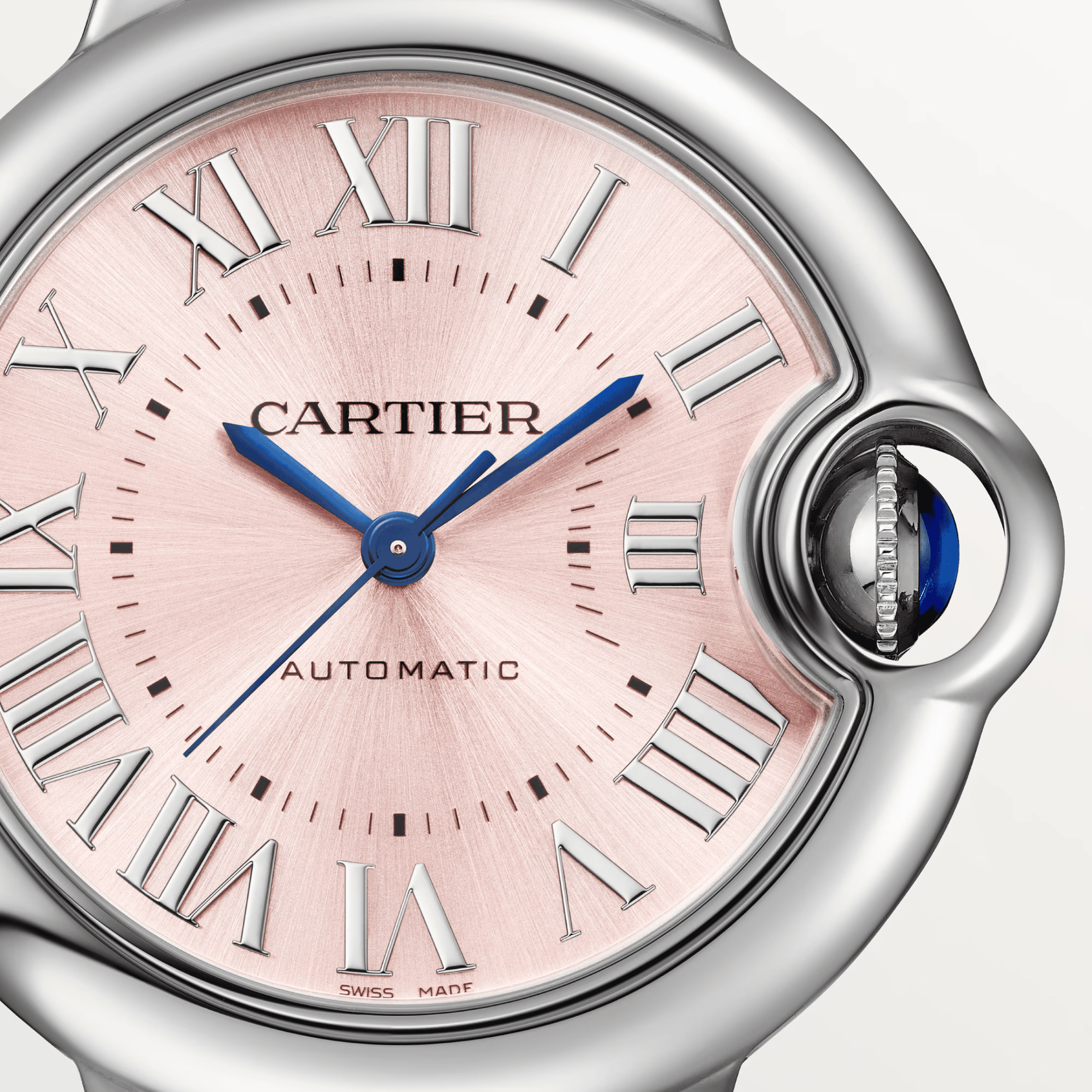 Ballon Bleu de Cartier Pink Dial in Stainless Steel - Automatic - Pre-Owned - Image 3