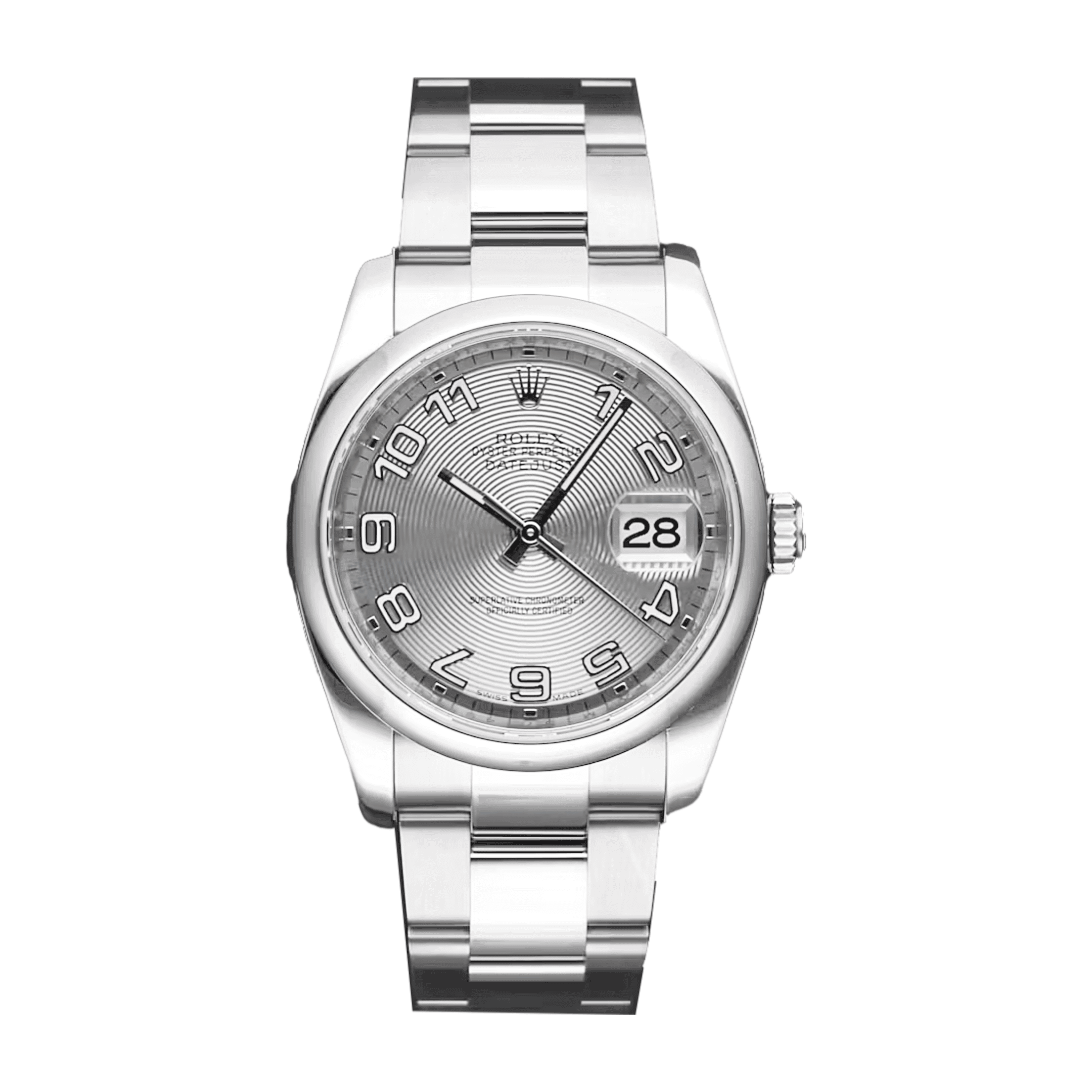 DateJust 36 Silver Concentric Dial in Stainless Steel - Pre-Owned - Image 3