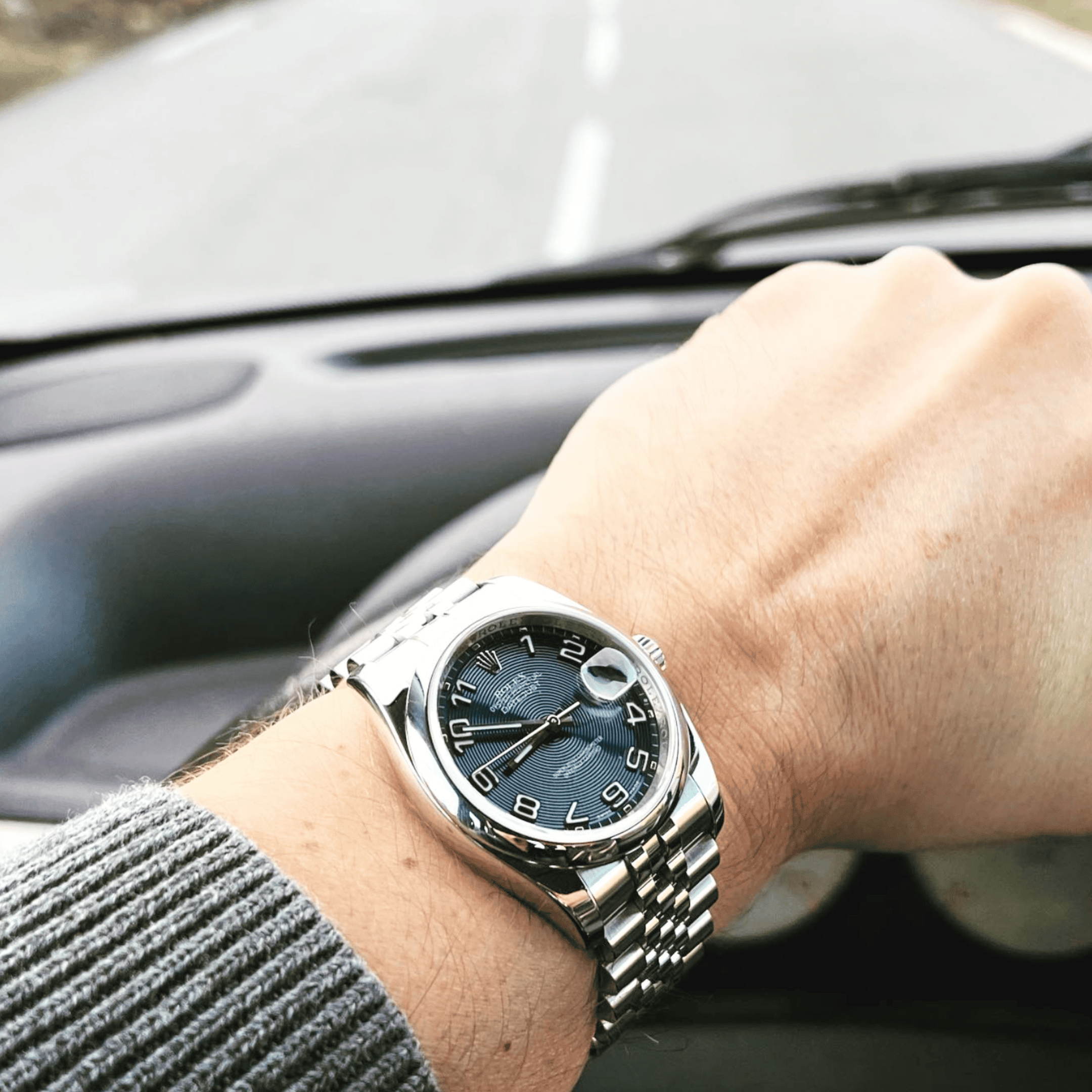 DateJust 36 Silver Concentric Dial in Stainless Steel - Pre-Owned - Image 5