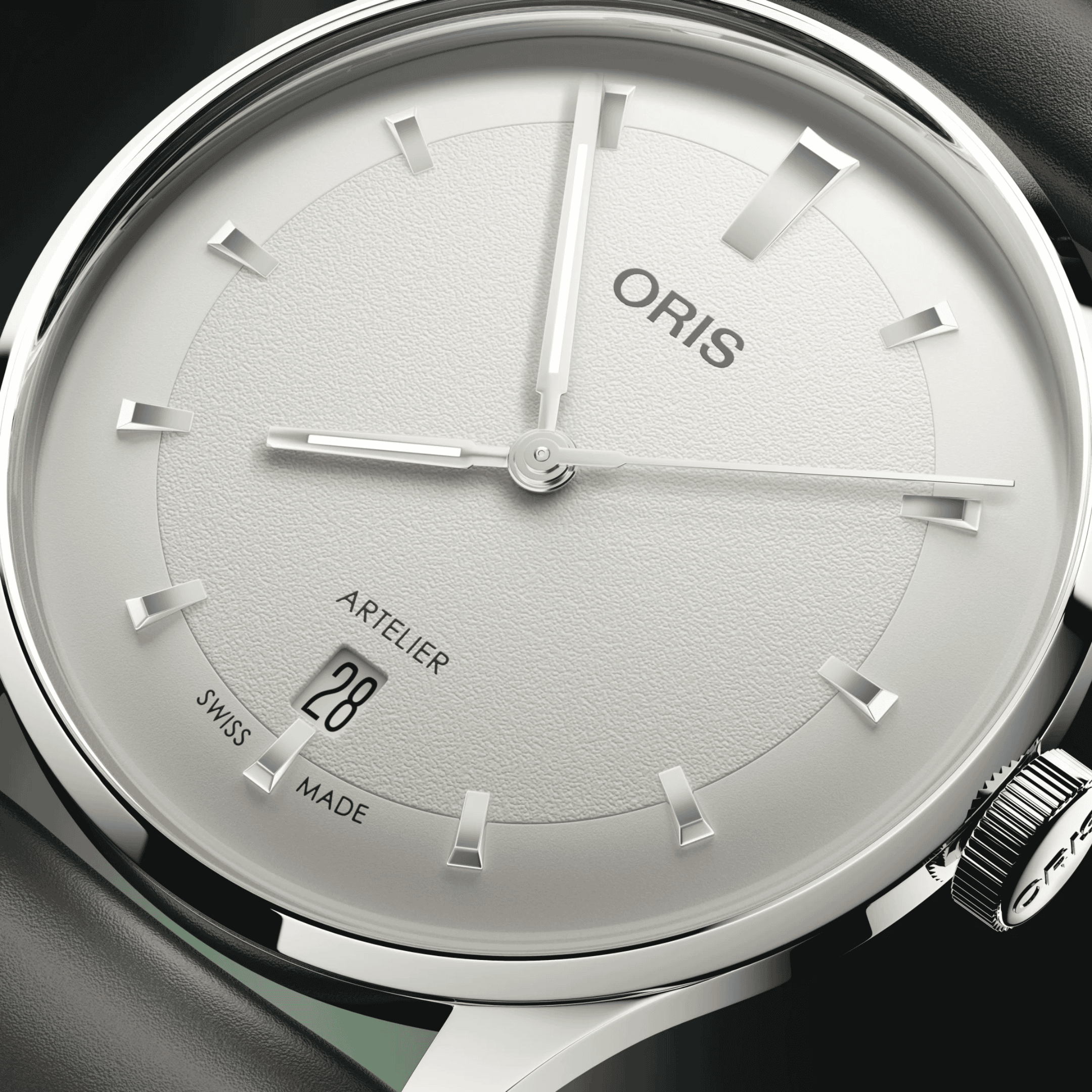 Artelier Date White Dial 38mm in Stainless Steel - Image 3