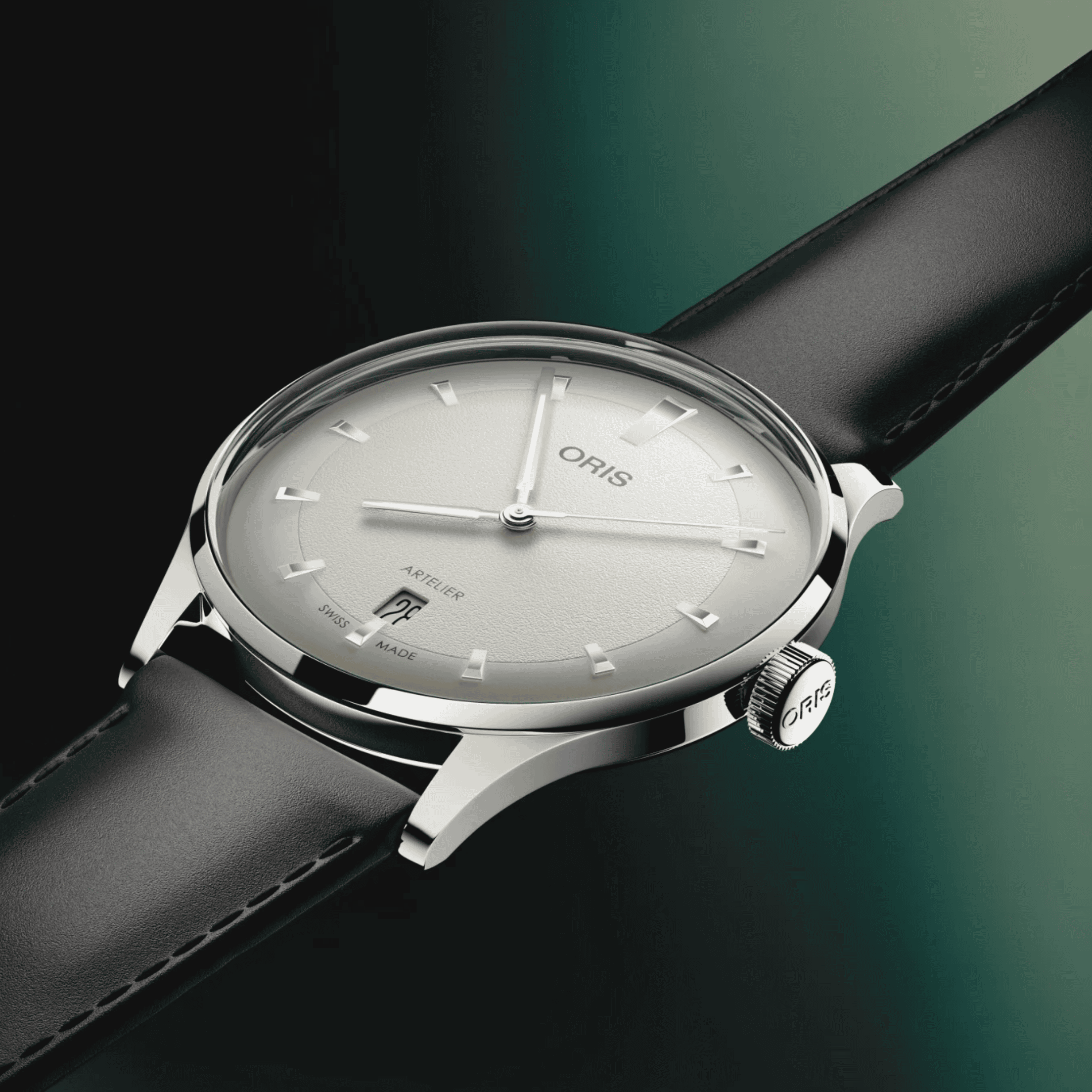Artelier Date White Dial 38mm in Stainless Steel - Image 2