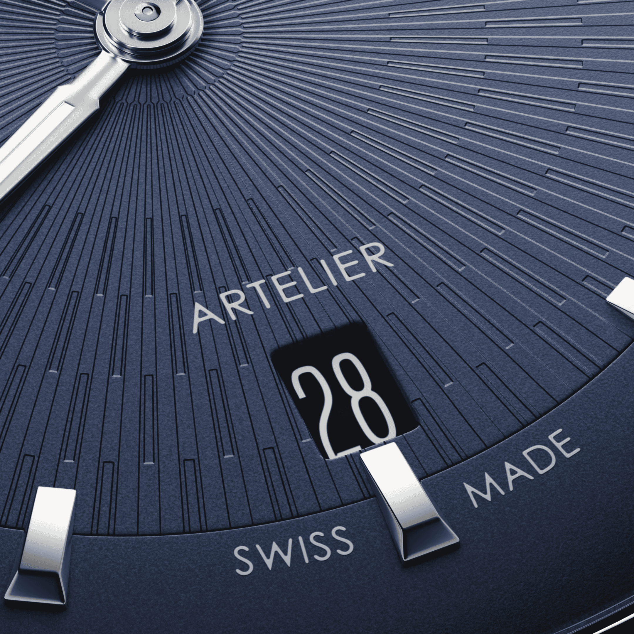 Artelier Date Blue Dial 38mm in Stainless Steel - Image 3